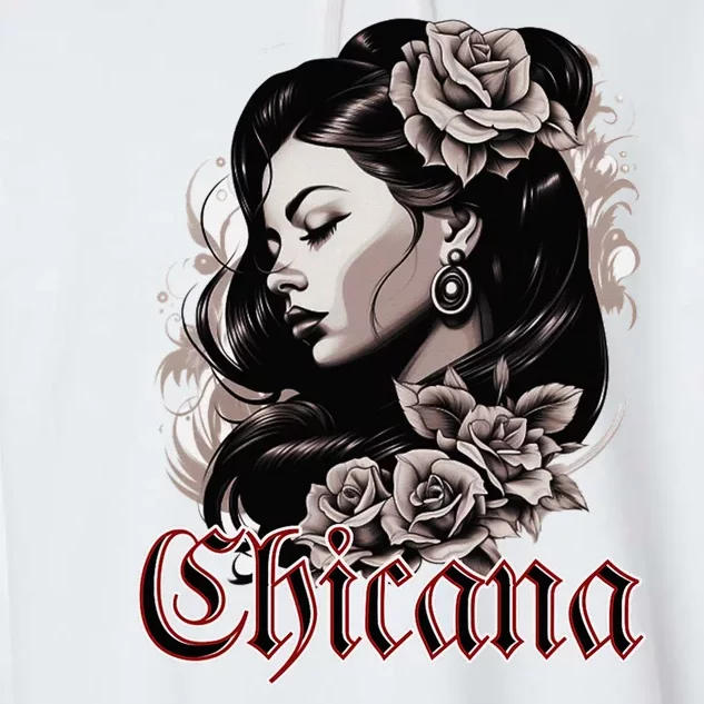 WomanS Chola Hispanic Latino Mexican Chicano Cholo Chicana Garment-Dyed Fleece Hoodie