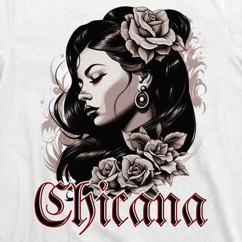 WomanS Chola Hispanic Latino Mexican Chicano Cholo Chicana T-Shirt