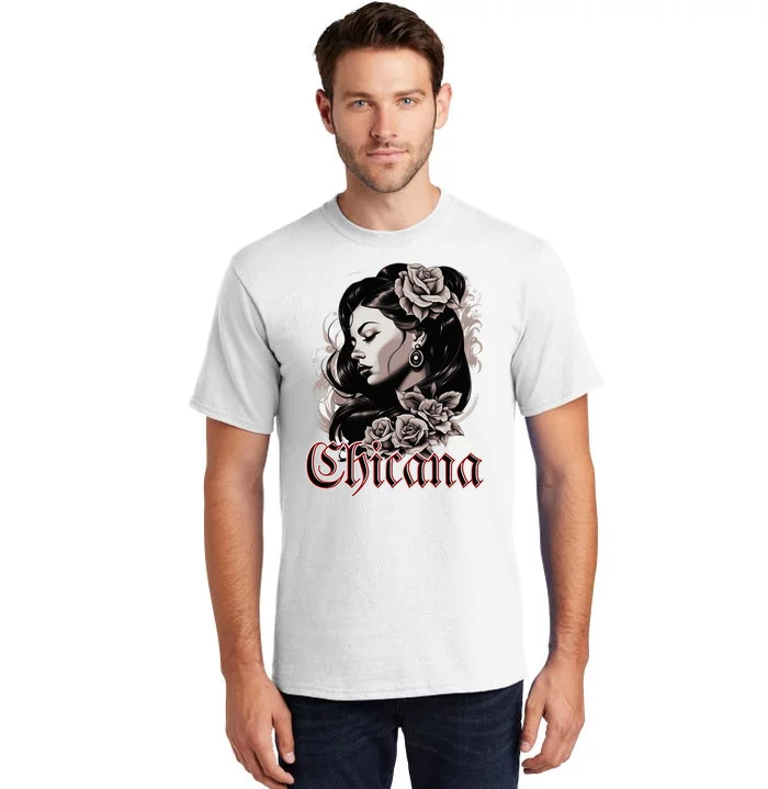 WomanS Chola Hispanic Latino Mexican Chicano Cholo Chicana Tall T-Shirt