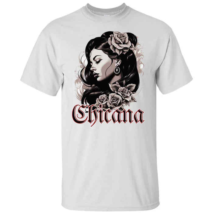 WomanS Chola Hispanic Latino Mexican Chicano Cholo Chicana Tall T-Shirt