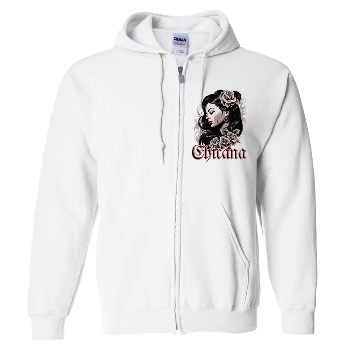 WomanS Chola Hispanic Latino Mexican Chicano Cholo Chicana Full Zip Hoodie