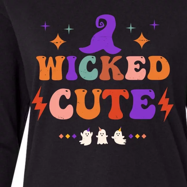 Wicked Cute Halloween Gift Womens Cotton Relaxed Long Sleeve T-Shirt