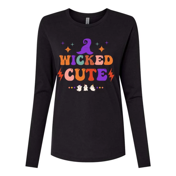 Wicked Cute Halloween Gift Womens Cotton Relaxed Long Sleeve T-Shirt