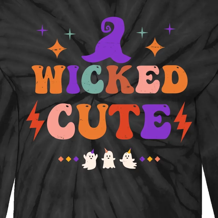 Wicked Cute Halloween Gift Tie-Dye Long Sleeve Shirt