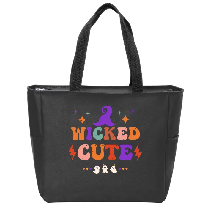 Wicked Cute Halloween Gift Zip Tote Bag