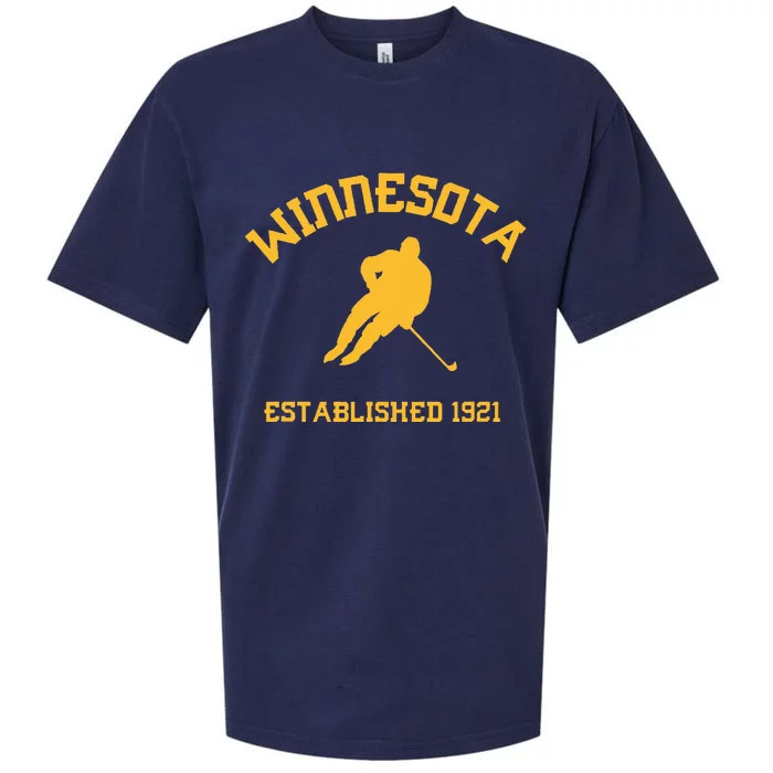 Winnesota College Hockey Fan Sueded Cloud Jersey T-Shirt