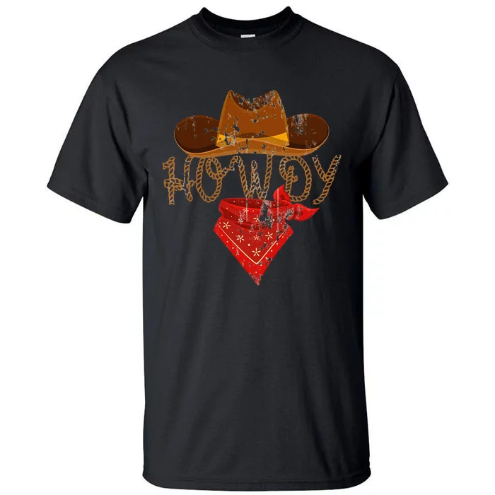 Western Cowboy Howdy Tall T-Shirt