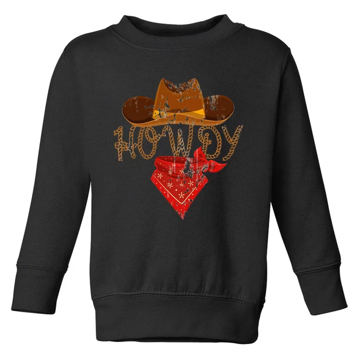 Western Cowboy Howdy Toddler Sweatshirt