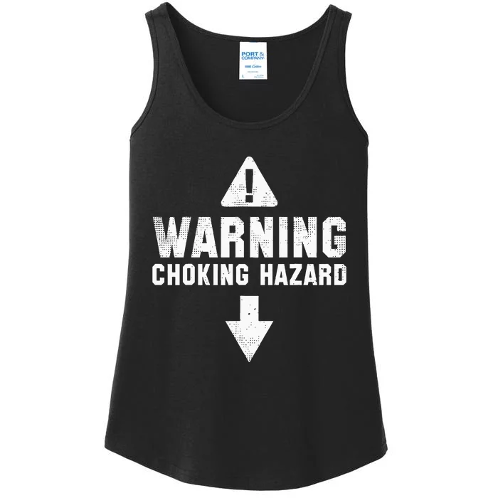 Warning Choking Hazard Costume Funny Easy Halloween Gift Ladies Essential Tank