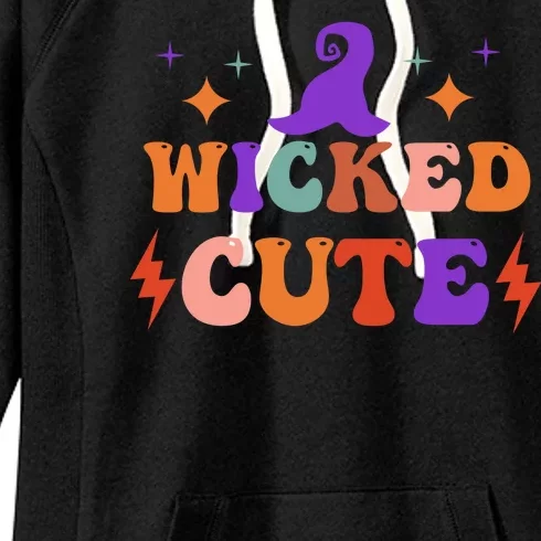 Wicked Cute Halloween Witch Women's Fleece Hoodie