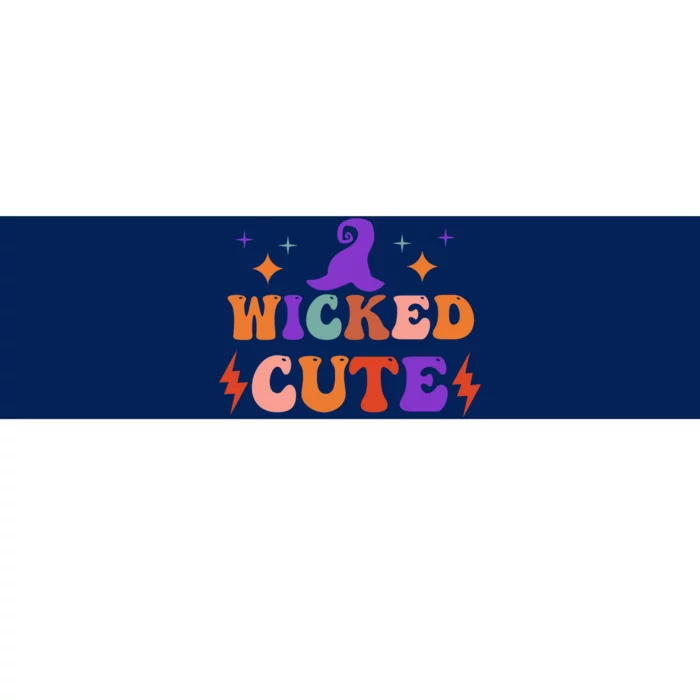 Wicked Cute Halloween Witch Bumper Sticker