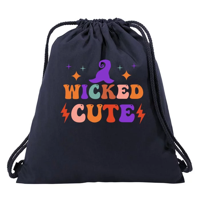 Wicked Cute Halloween Witch Drawstring Bag