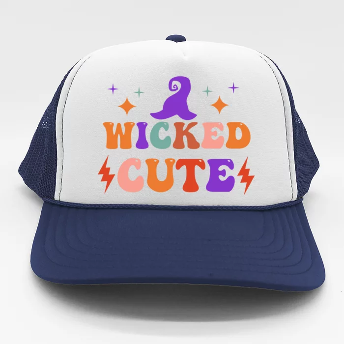 Wicked Cute Halloween Witch Trucker Hat