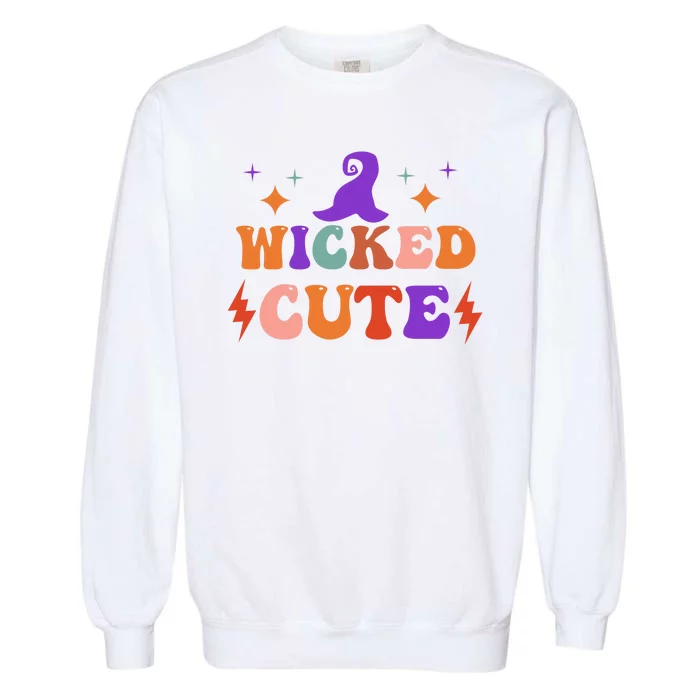 Wicked Cute Halloween Witch Garment-Dyed Sweatshirt