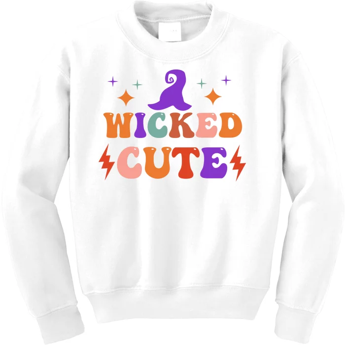 Wicked Cute Halloween Witch Kids Sweatshirt