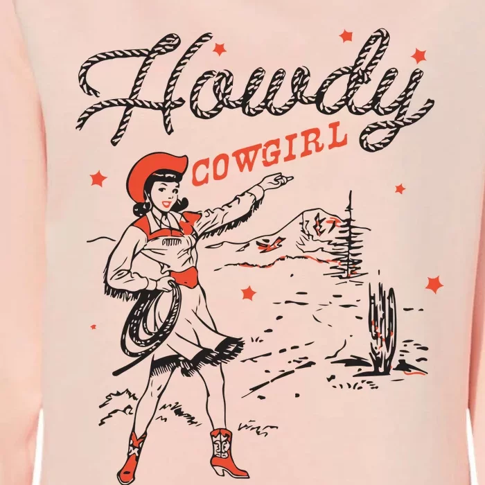 Western Cowgirl Howdy Western Nashville Womens California Wash Sweatshirt