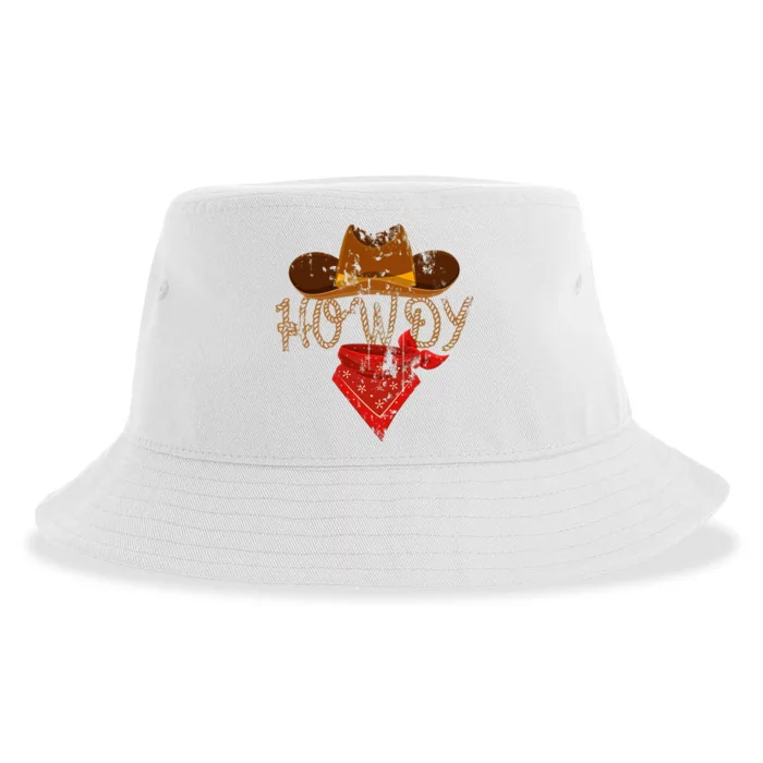 Western Cowboy Howdy Sustainable Bucket Hat