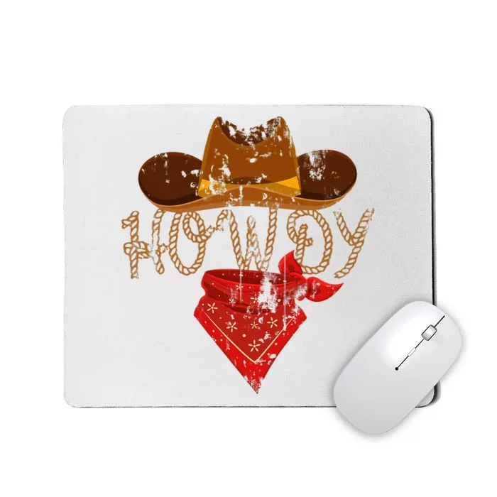 Western Cowboy Howdy Mousepad