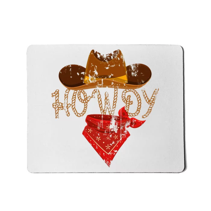 Western Cowboy Howdy Mousepad