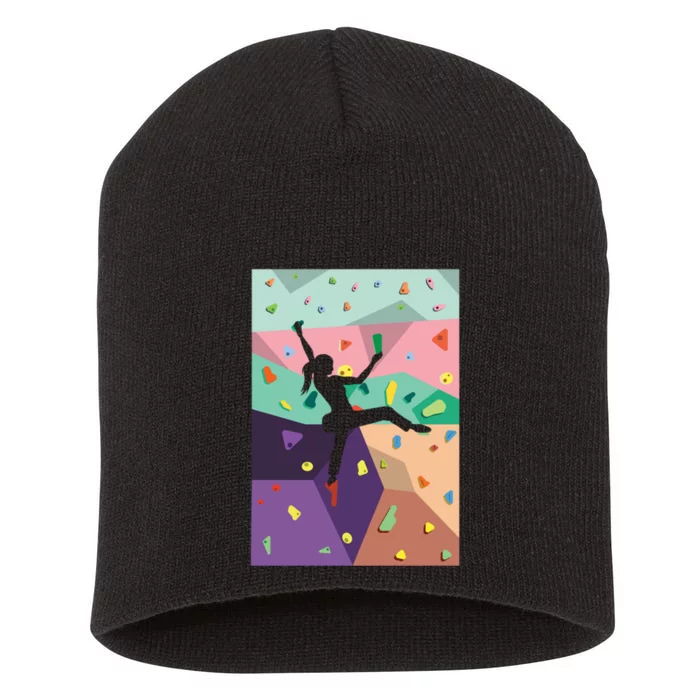 Wall Climbing Indoor Rock Climbers Action Sports Alpinism Gift Short Acrylic Beanie