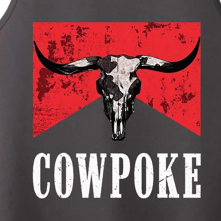 Western Cowpoke IM Just A Cowpoke In The Big Rodeo Retro Performance Tank