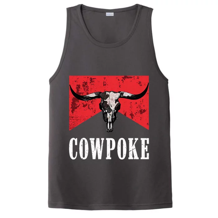 Western Cowpoke IM Just A Cowpoke In The Big Rodeo Retro Performance Tank