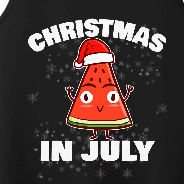 Watermelon Christmas In July Christmas Tree Summer Christmas Performance Tank