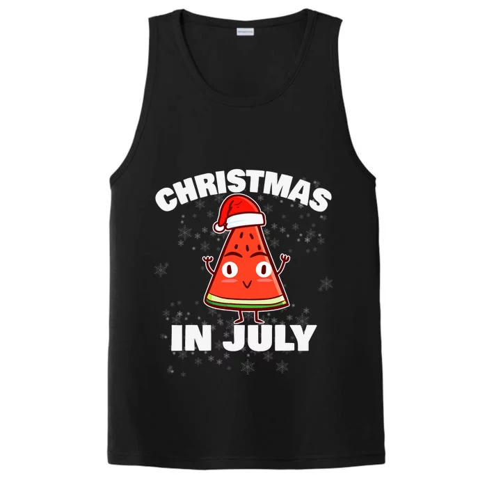 Watermelon Christmas In July Christmas Tree Summer Christmas Performance Tank