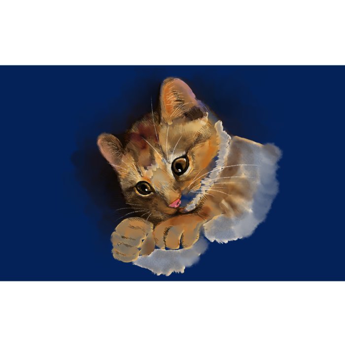 Watercolor Cat Illustration Bumper Sticker