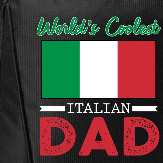 Worlds Coolest Italian Dad Fathers Day Png Great Gift City Backpack