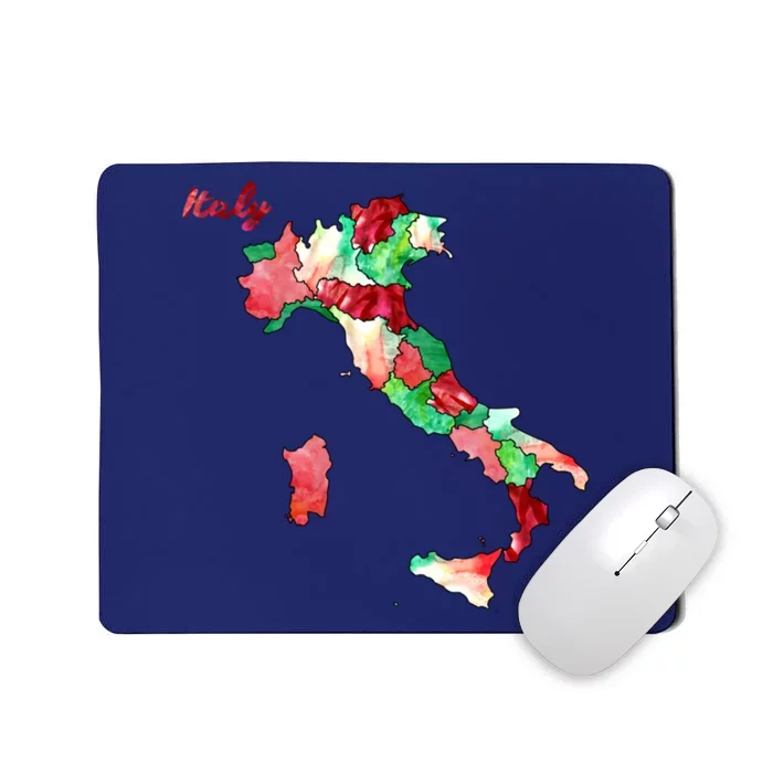 Watercolor Countries Italy Mousepad