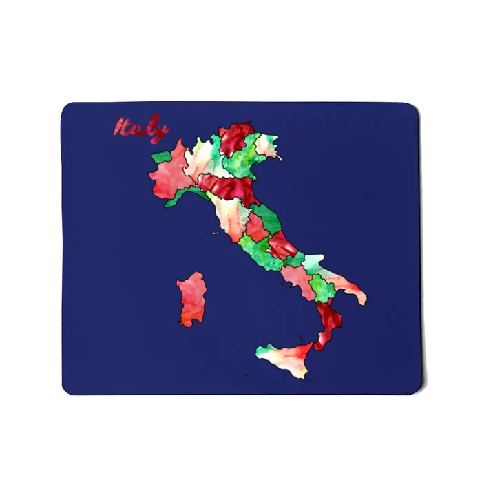 Watercolor Countries Italy Mousepad