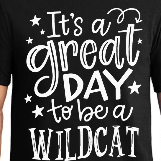 Wild Cat Its Great Day To Be A Wild Cat School Animal Lover Pajama Set