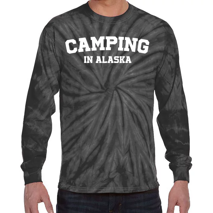 Warmwalks Camping In Alaska Tie-Dye Long Sleeve Shirt