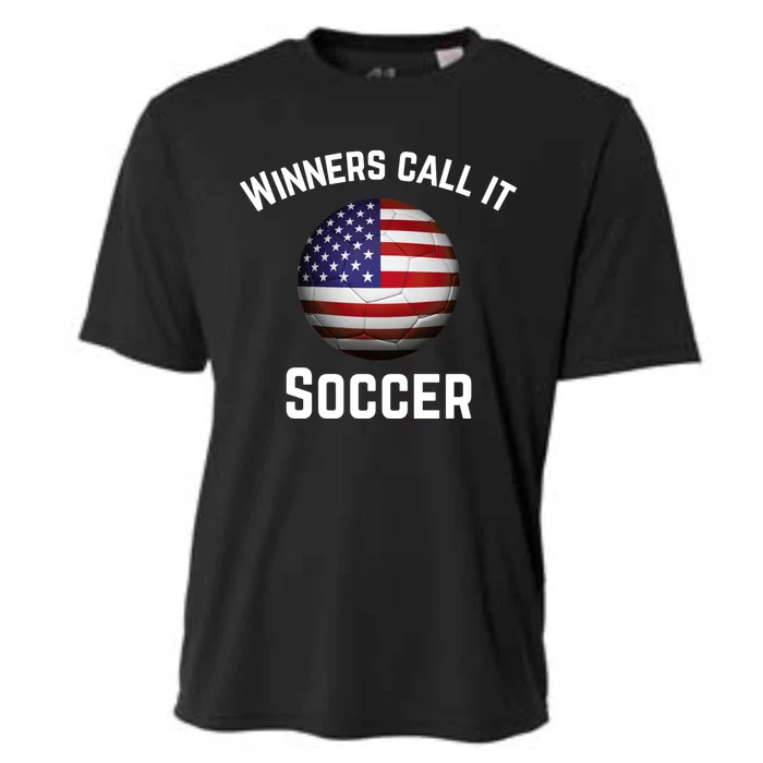 Winners Call It Soccer American Football It's Called Soccer Cute Gift Cooling Performance Crew T-Shirt