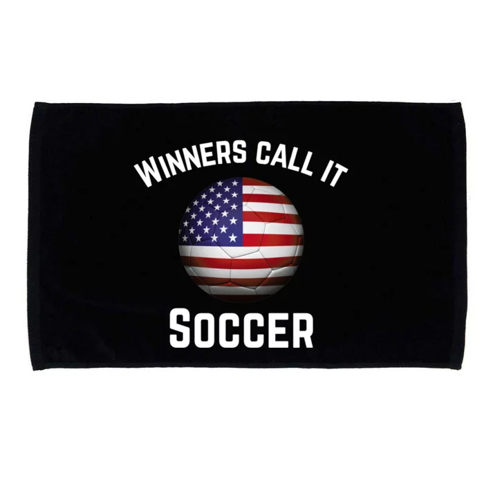 Winners Call It Soccer American Football It's Called Soccer Cute Gift Microfiber Hand Towel