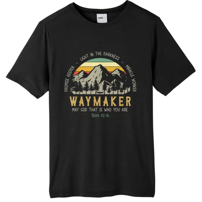 Waymaker Christian Isaiah 42:16 Bible Verse ChromaSoft Performance T-Shirt