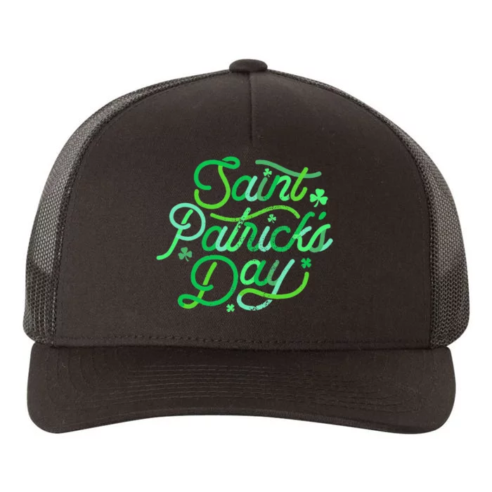 Women Cool Irish Culture Shamrock Saint Patrick's Day Yupoong Adult 5-Panel Trucker Hat