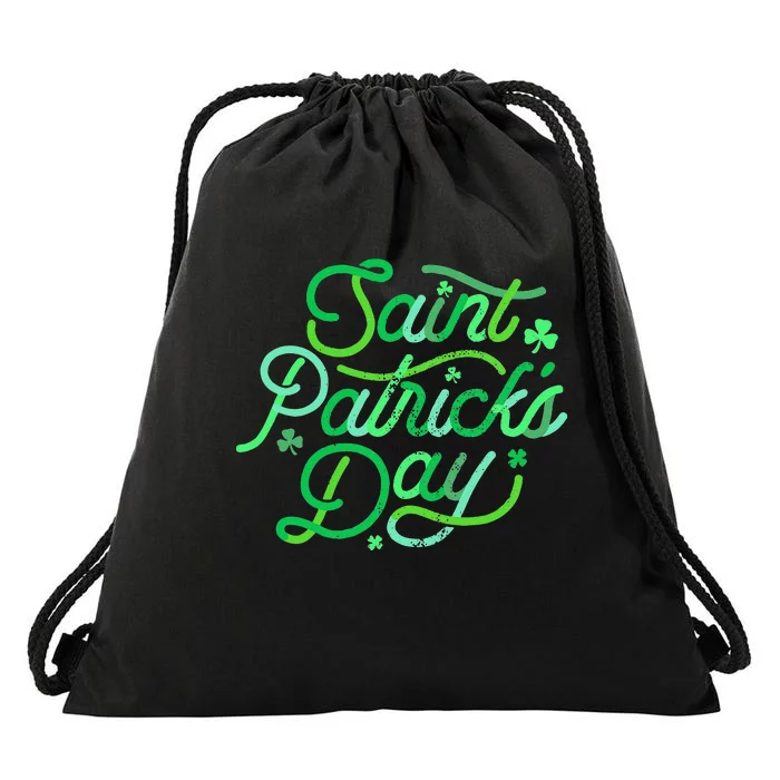 Women Cool Irish Culture Shamrock Saint Patrick's Day Drawstring Bag