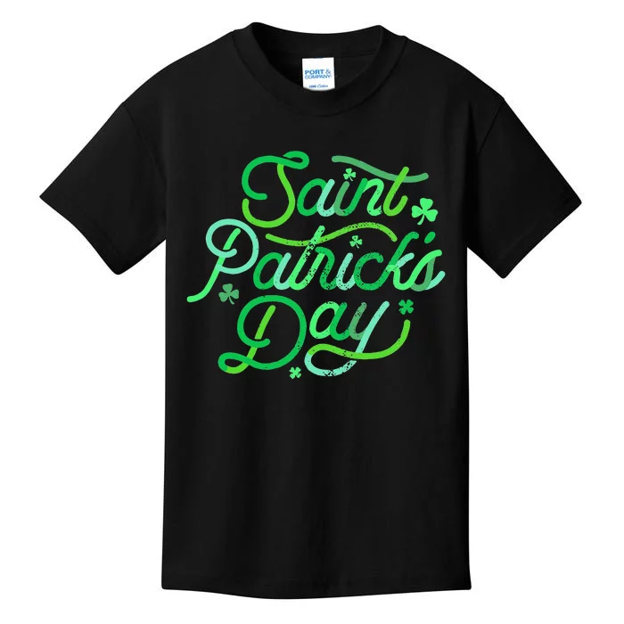 Women Cool Irish Culture Shamrock Saint Patrick's Day Kids T-Shirt