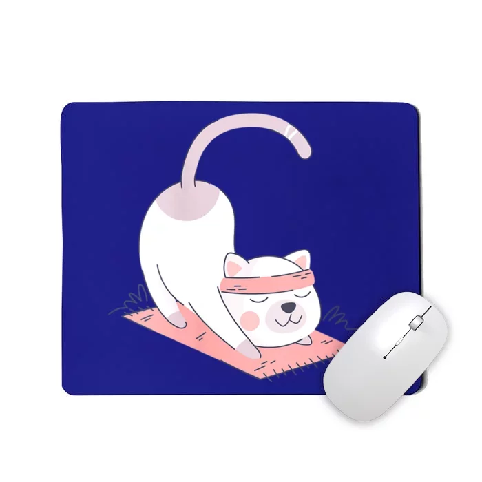 Womens Cat International Yoga Day Mousepad