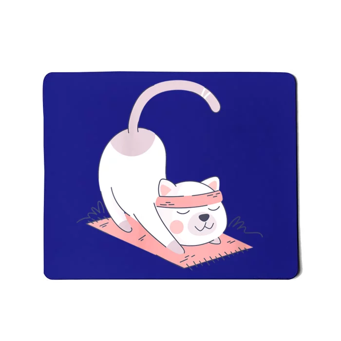 Womens Cat International Yoga Day Mousepad