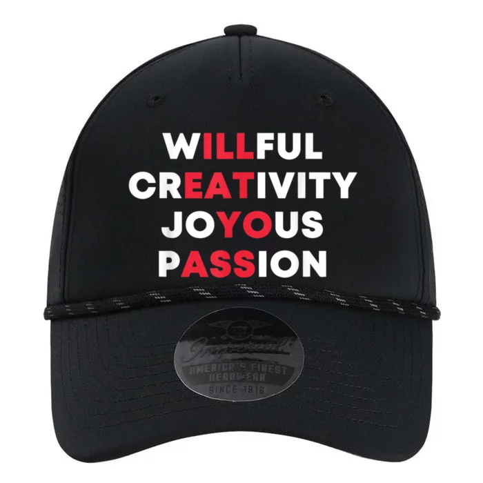 Willful Creativity Joyous Passion Funny Gift Performance The Dyno Cap