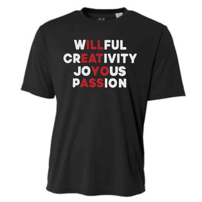 Willful Creativity Joyous Passion Cooling Performance Crew T-Shirt