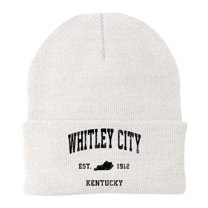 Whitley City Kentucky Ky Vintage Established Athletic Sports Design Knit Cap Winter Beanie