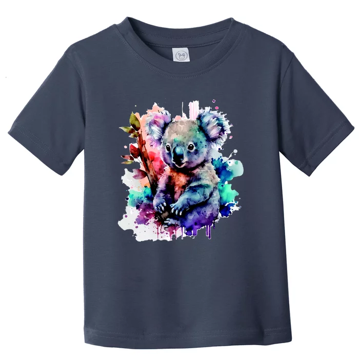 Water Color Koala Toddler T-Shirt