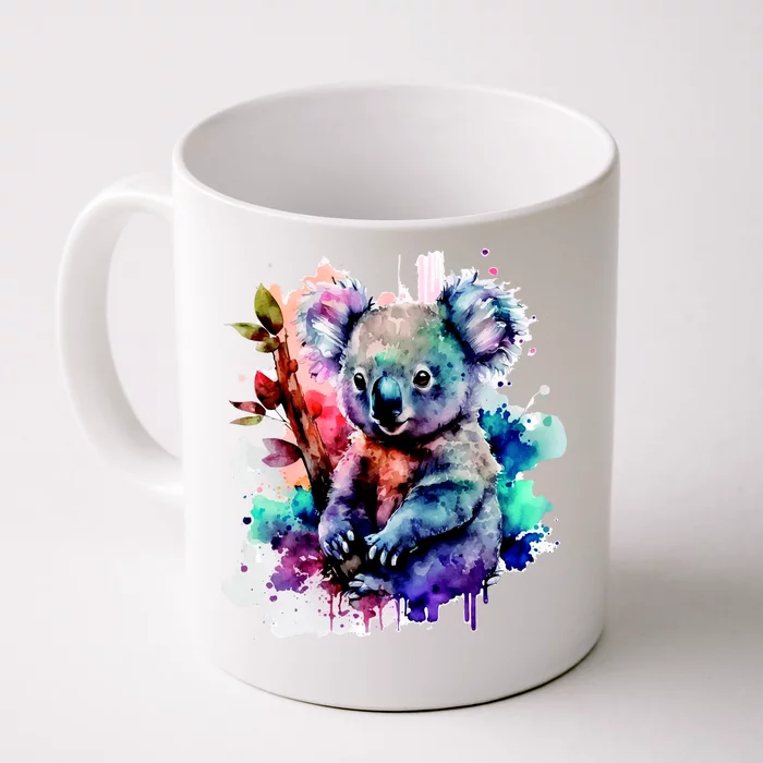 Water Color Koala Front & Back Coffee Mug