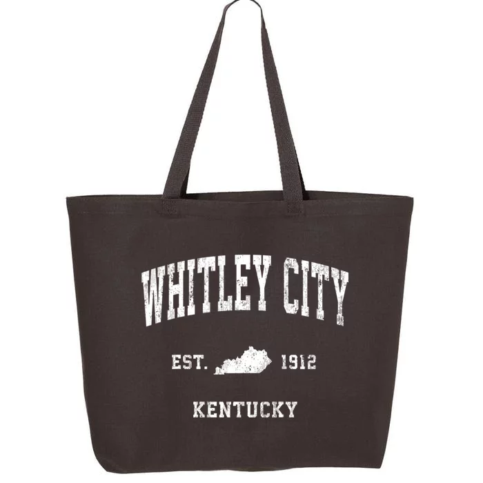 Whitley City Kentucky Ky Vintage Established Athletic Sports Design 25L Jumbo Tote