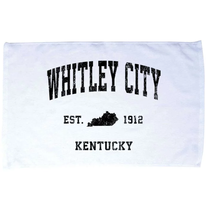 Whitley City Kentucky Ky Vintage Established Athletic Sports Design Microfiber Hand Towel