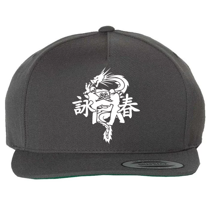 Wing Chun Kung Fu Wool Snapback Cap